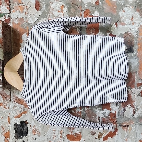 Zara Striped Long Sleeve Tee 18 - 24 M - Picture 2 of 3